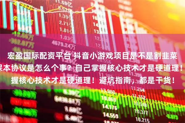 宏盈国际配资平台 抖音小游戏项目是不是割韭菜项目？全程代运营和保本协议是怎么个事？自己掌握核心技术才是硬道理！避坑指南，都是干货！