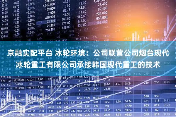 京融实配平台 冰轮环境：公司联营公司烟台现代冰轮重工有限公司承接韩国现代重工的技术