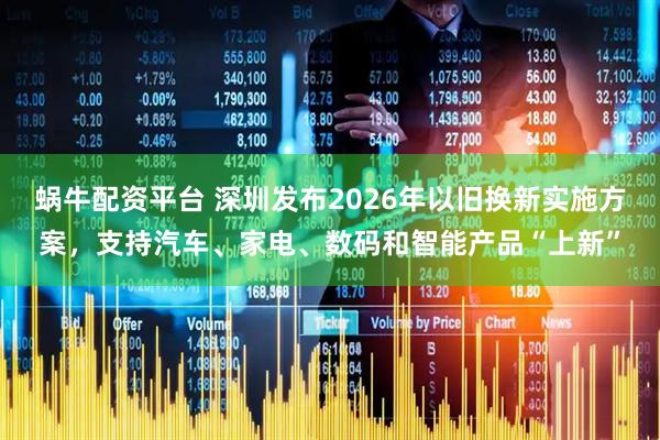 蜗牛配资平台 深圳发布2026年以旧换新实施方案，支持汽车、家电、数码和智能产品“上新”